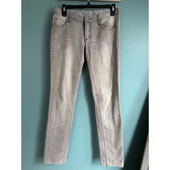 Armani Exchange Gray Denim Skinny Jeans 2 - Picture 2 of 7